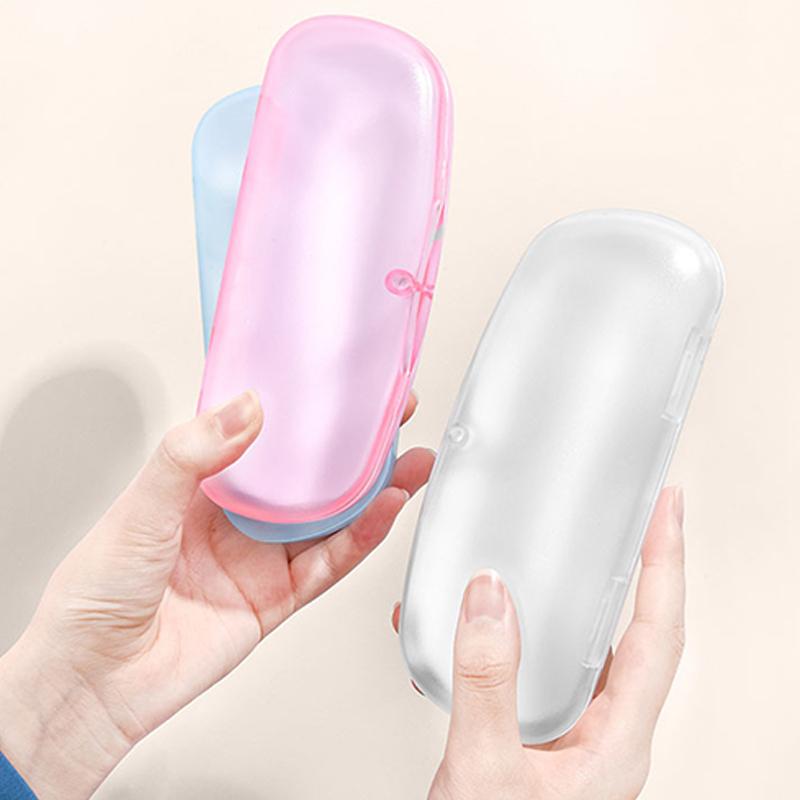 Transparent Glasses Case Plastic Glasses Storage Box Simple Portable Students Glasses Cover Flat Mirror Myopia Sunglasses Case