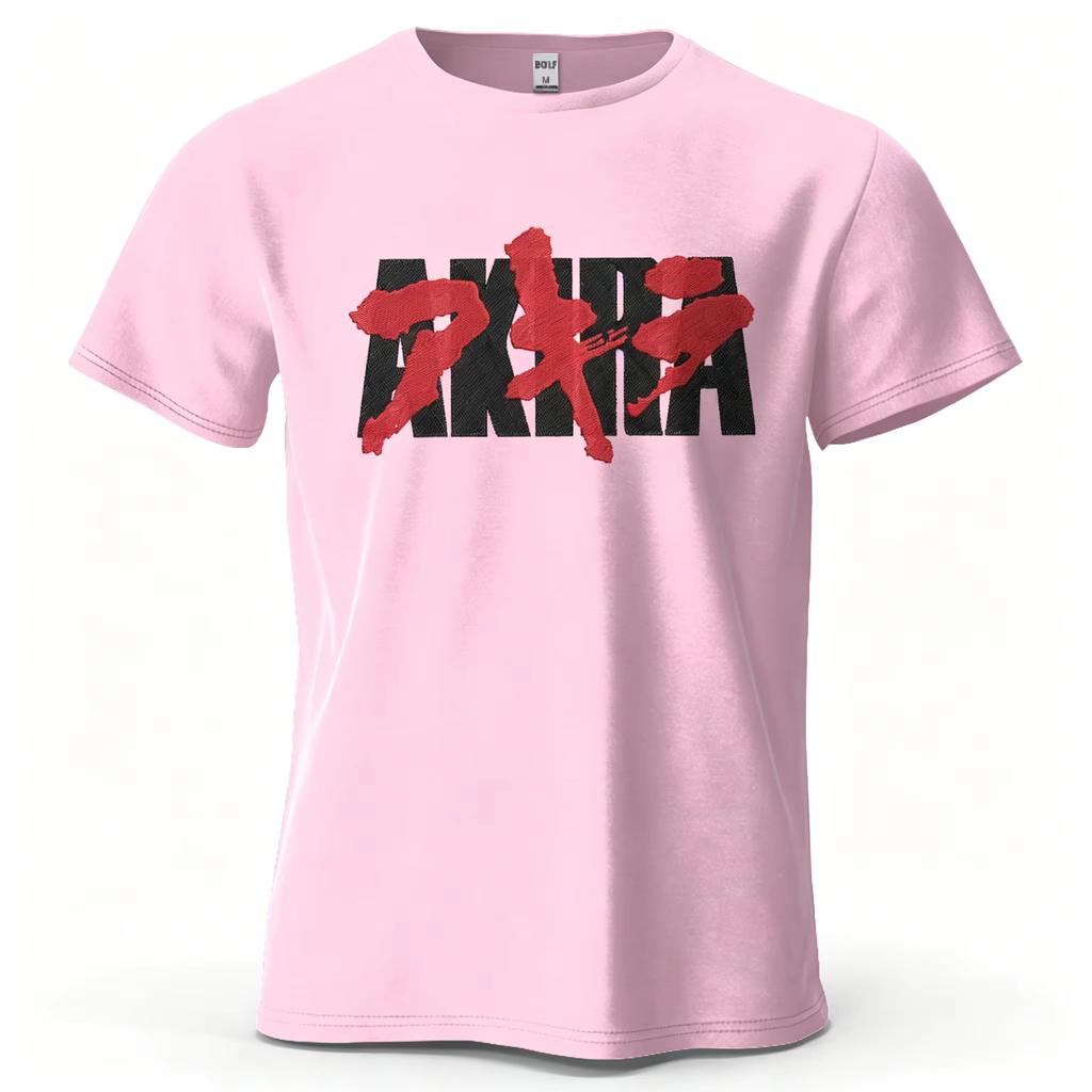 Unisex Akira Anime Tshirt Retro 90s Unisexga Graphic Print Casual Crew Neck Short Sleeve Loose Cotton Streetwear Tee for Unisex WoUnisex