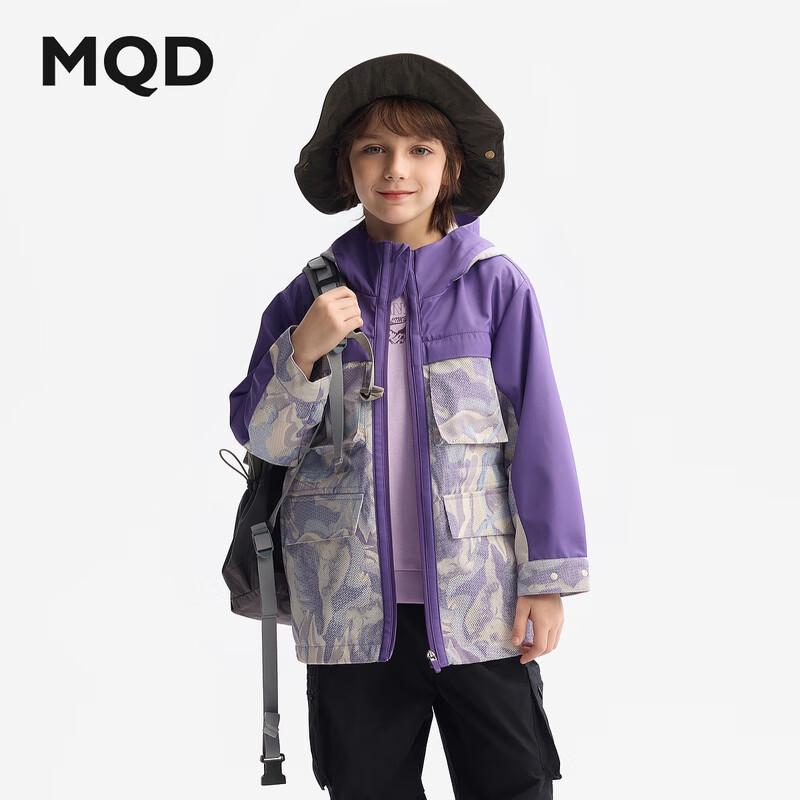 

MQD Boys Full-Print Outdoor Breathable Windbreaker 130