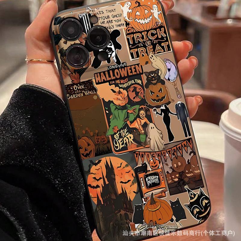 Pumpkin Halloween for Apple iPhone16 Pro mobile phone case 11/12/13/14/15promax soft case 7