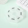 7 Days Pill Storage Box Mini Travel Portable Medicine Dispenser Multifunction Plastic Seven Compartment Sealer Box