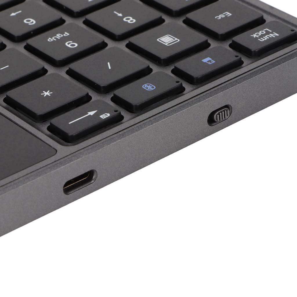 Wireless Numeric Keypad 2.4G 22 Keys Lightweight Portable Type C ABS Number Pad for Study Work