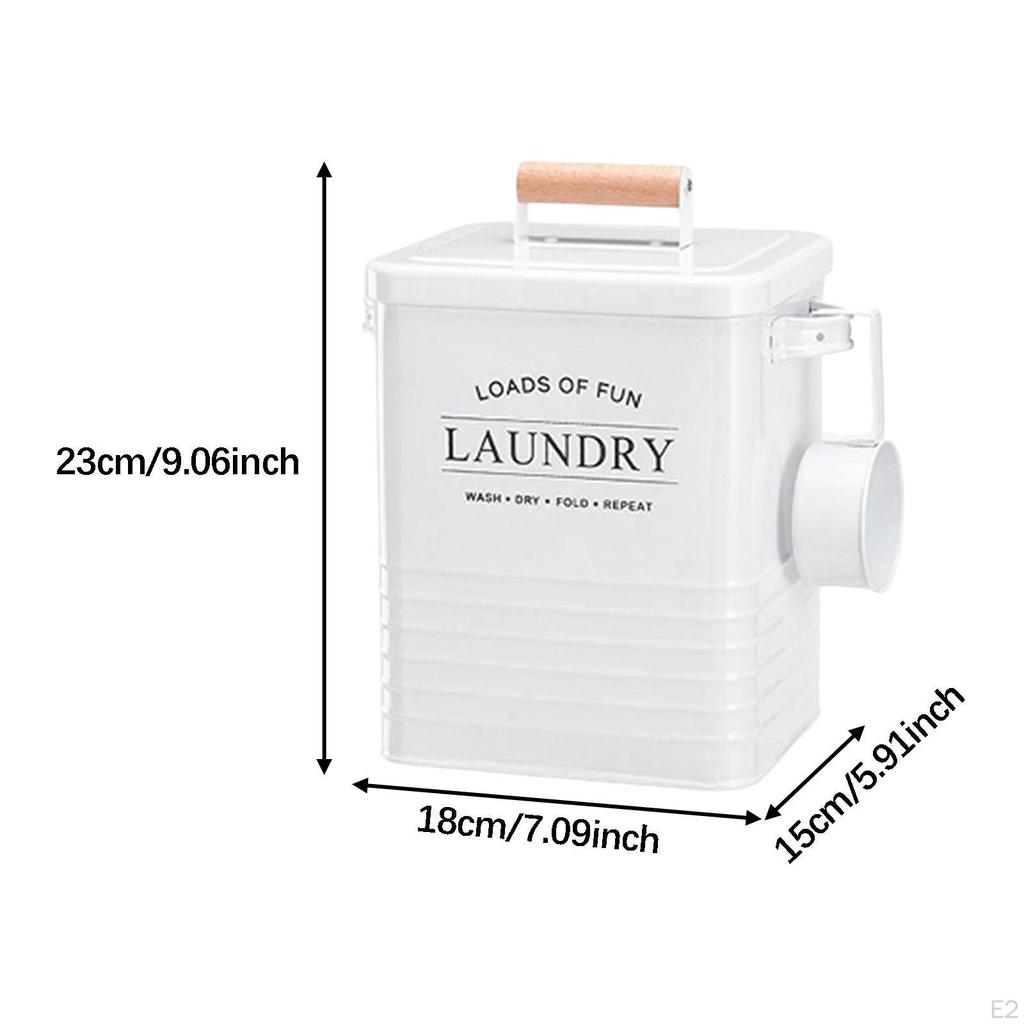 6 Liter Laundry Basket with Modern, Rectangular, Aesthetic Organizer, Rustic Decor.