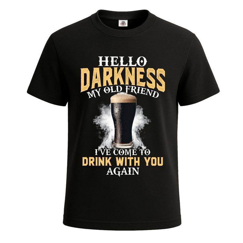 Hello Darkness My Old Friend Funny Guines Unisex T-Shirt Novelty Gift Tee Top M