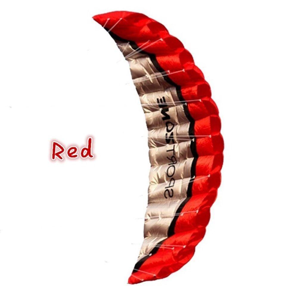 

Весна Лето Уличный Парафойл Легкий в управлении Двухстропный Пилотажный Кайт Летающие Игрушки Кайтсерфинг Пляжный Кайт красный