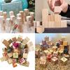 1-5cm Natural Blank Wooden Blocks, Unfinished Pine Wood Cube for DIY Craft Art, Painting, Home Decor, Puzzle Making, Baby Shower