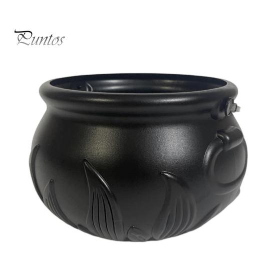 

Ведерко для сладостей на Хэллоуин с ручкой, многофункциональный держатель для сладостей на Хэллоуин, ретро-котелок для сладостей для детей, выпрашивающих сладости L