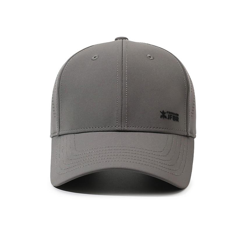 New Fashionable Hard-Brimmed Baseball Cap for Men and Women: Outdoor Sun Protection, Breathable, Perforated, Versatile Casual Cap