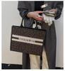 2025 Fashionable Versatile Large Capacity Scarf Bow Shoulder Handbag Tote