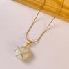 Lovely Necklace for Women Girls Jewelry with Wire Wrapped Heart Pendant Necklace