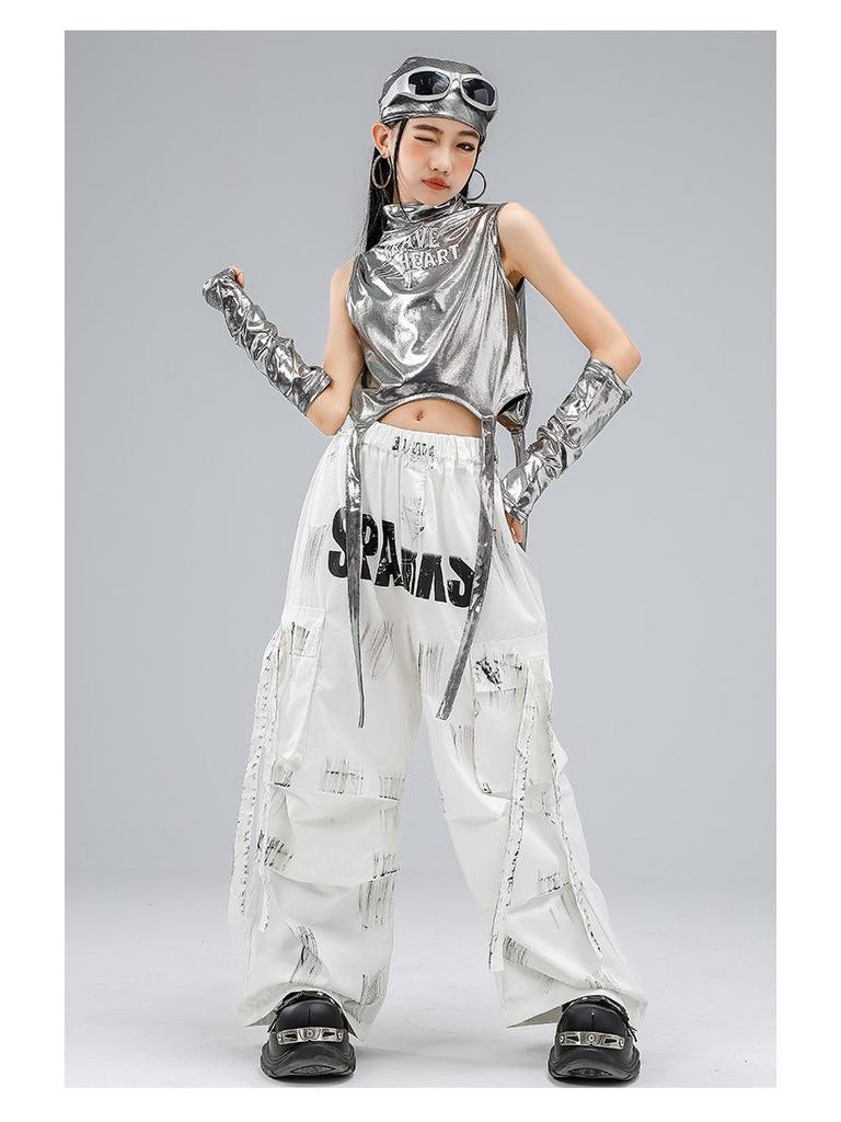Children's Trendy Street Dance Hip-Hop Set - Jazz Dance Costume for Boys and Girls Fashion Show Wear