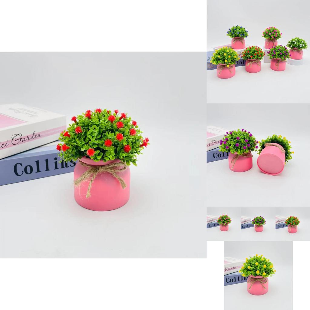 Starry Sky Artificial Flower Pot For Home Office Decor With Plastic Material And Wedding Use