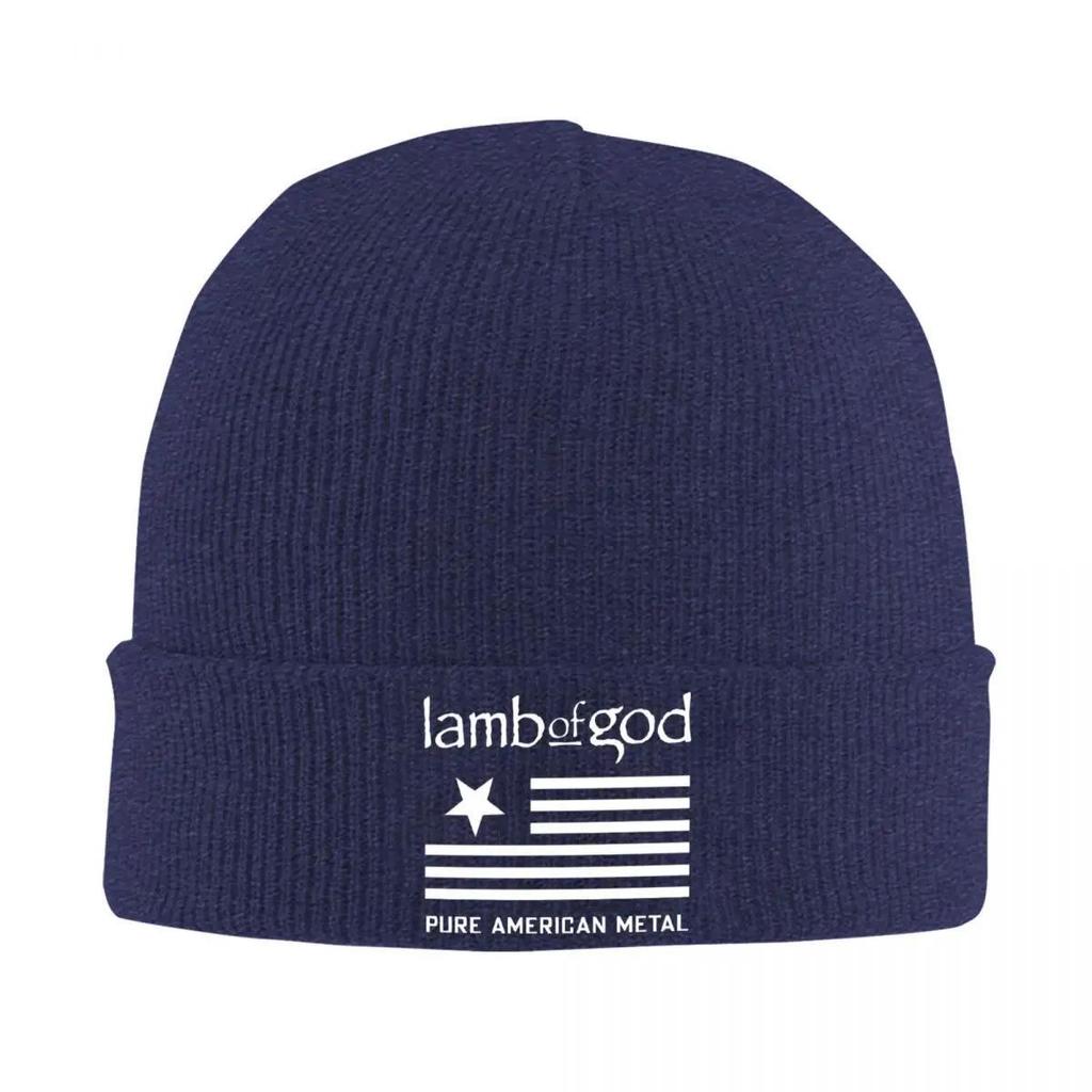 Lamb Of God Beanie Hats band Bonnet Hats Female Male Fashion Outdoor Sport Knitted Hat Winter Printed Thermal Elastic Caps