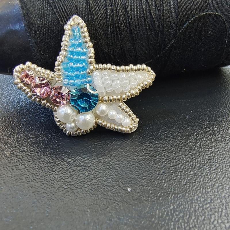 10Pcs Sea Creature Sew on Patches for Clothing Jackets Jeans Dress Artifical Pearls Beaded Sewing on Patches Appliques