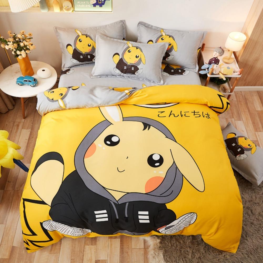 

Pet elf 2/3 piecebedroom setChildren sGift Teenagers adulte Microfibre double bed Single Bed DuvetCover with ZipRoom Decor 90x200cm