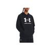 Under Armour Rival Fleece Printed Letter Shoulder-Insert Hoodie Men Hoodie Black 1379758-001