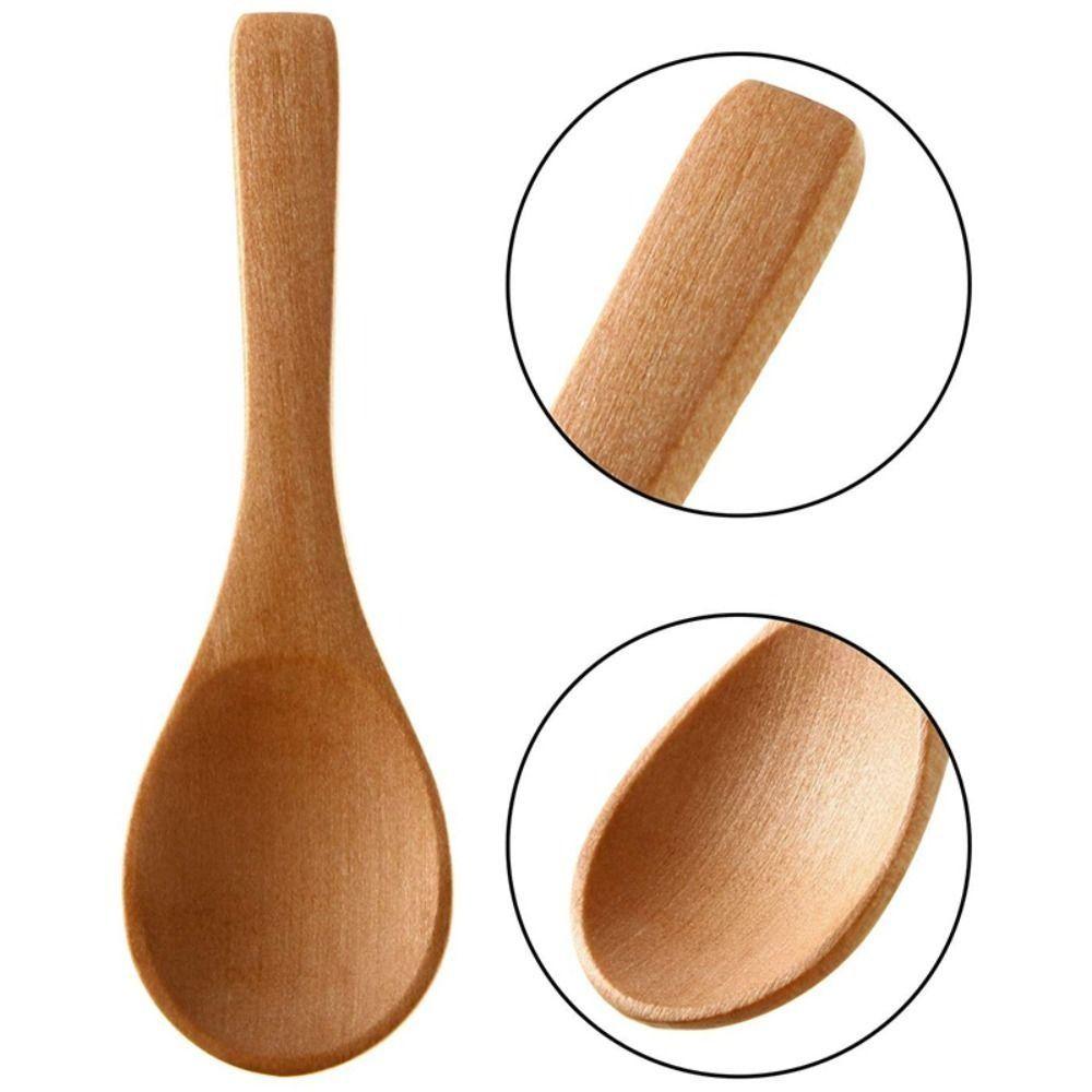 Kitchen Home Cooking Seasoning Jars Wooden Spoons Condiments Spoons Mini Spoons Kitchen Supplies