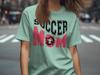 Soccer Mom Shirt with Shattered Soccer Ball Design | Game Day Tee for Sports Moms