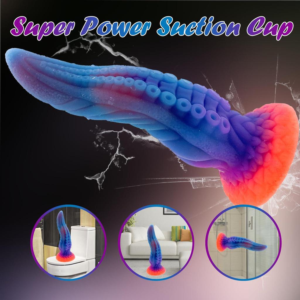 Luminous Silicone Tentacle Anal Dilator and Masturbator for All Genders