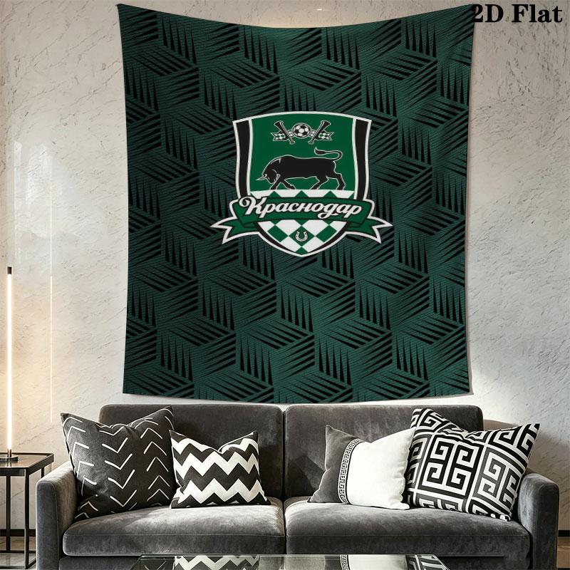 FC Krasnodar Glory Wall Hanging Printed Fabric Blanket Decorative Tapestries for Bedroom Living Room Home Decor