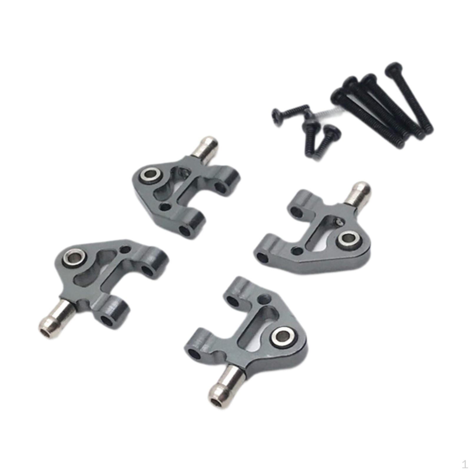 

1/28 Scale RC Rear Lower Swing Arm Replacement, Installable Fixed Metal Spare Parts, Car Black Gray