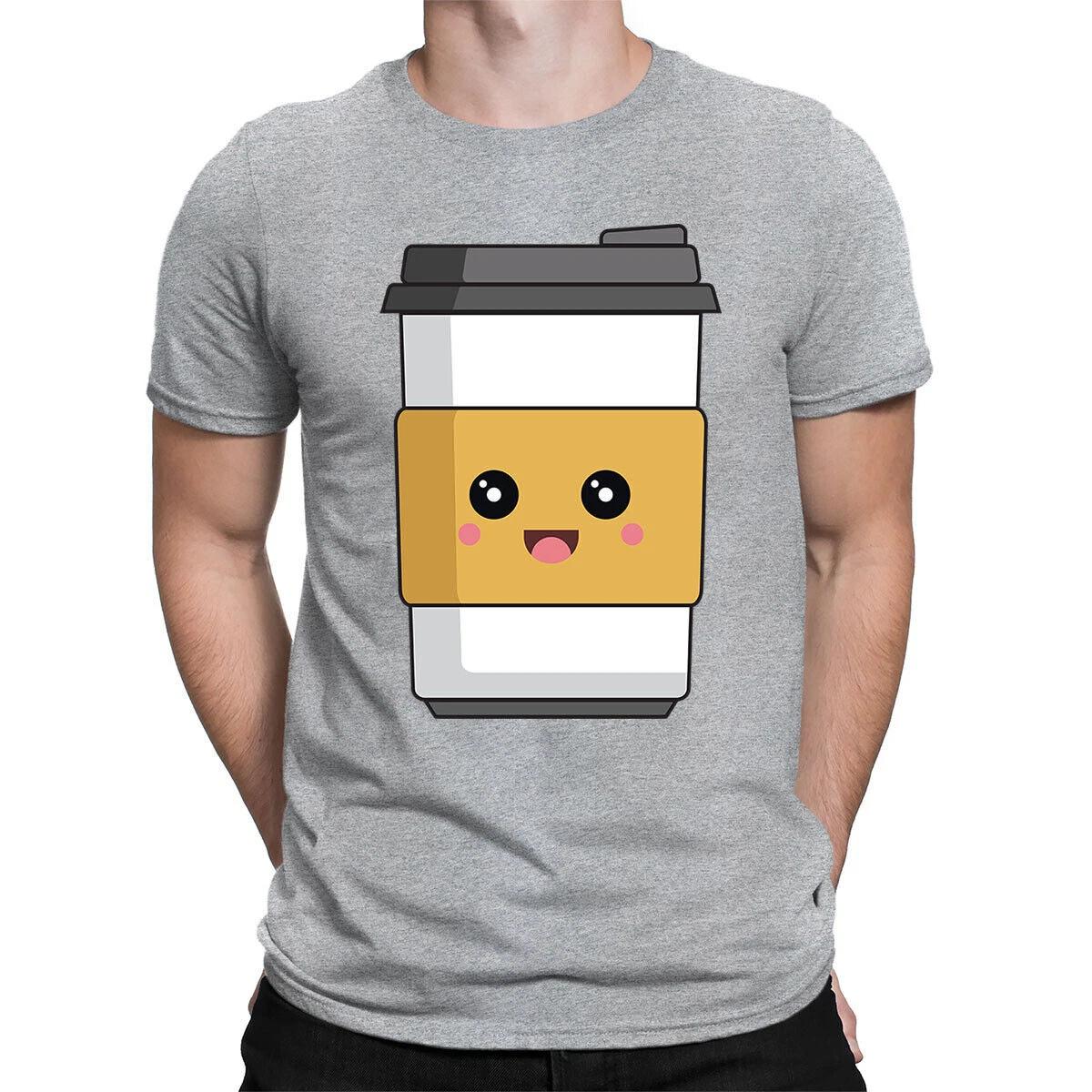 

Coffee Glass Emoticon Caffeine Addicters Gift Funny Mens Womens T-Shirts 4#TA-31 S