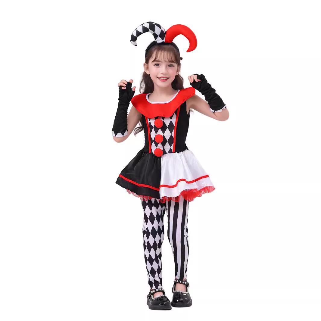 

Girl s Versatile Clown Skirt Costume for Halloween & Masquerade S/110cm