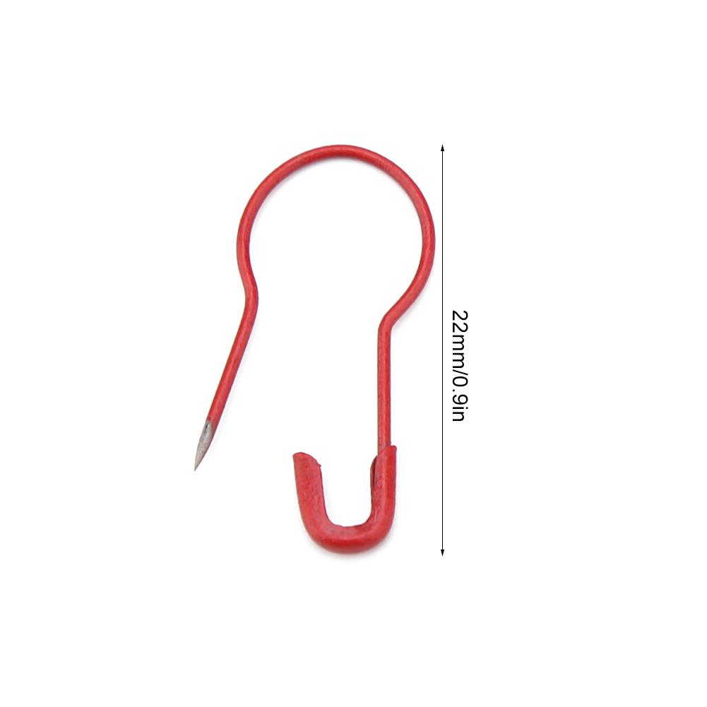 300Pcs Colorful Calabash Gourd Shape Tag Craft Safety Pins Metal Clips Clothing Accessories