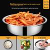 NHZHIW Large Stainless Steel Round Mixing Bowl