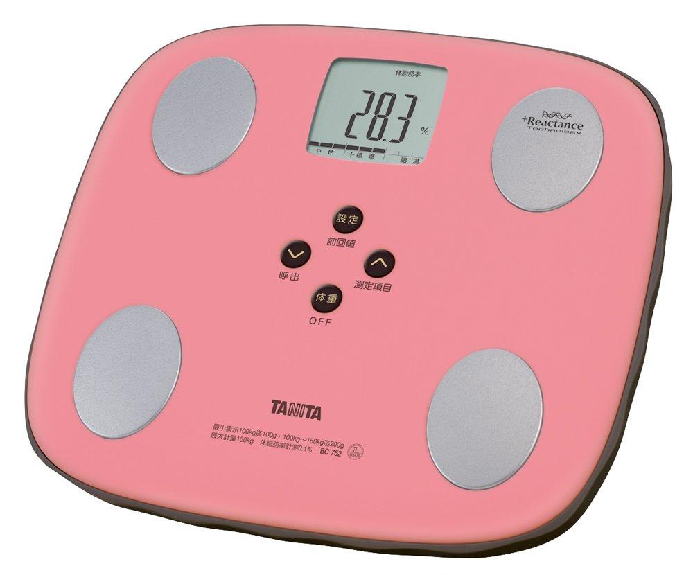 

TANITA with a Fit that accurately identifies the person standing on the Body Composition Monitor Strawberry Chocolate [Equipped Ride Function scale]