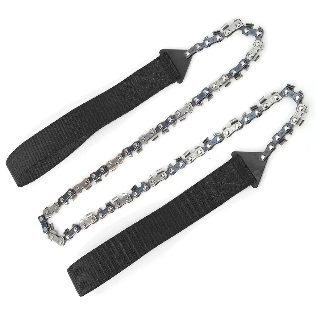 Outdoor Mini Portable Hand Chain Saw Survival 33t Logging Camping Pocket Saw Toolblack