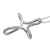 TIFFANY&Co. Open cross Necklace Silver925 3.25g Women Used