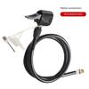 Universal Bicycle Air Pump Extension Tube Pump Bicycle Hose Air Pump Connector Bike Air Pump Tire Inflator Nozzles Accessories