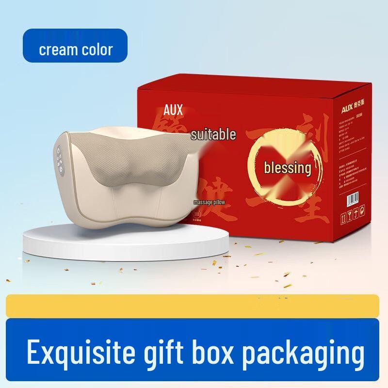 Aux Electric Kneading Neck and Shoulder Massager Pillow CN Plug (adapter Included)