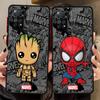 Cartoon Marvel Spiderman Groot Funda Phone Cover Case for Xiaomi Redmi Note 14 A4 12 13C 9S 11 10 13 Pro Plus 14C