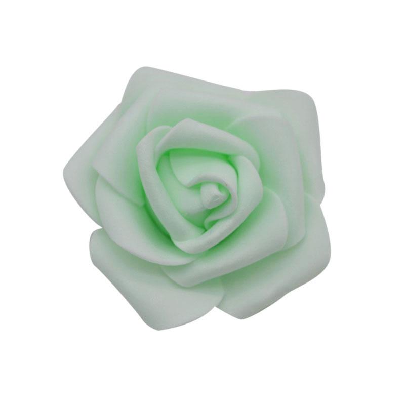 20pcs/lot Handmade 6cm Artificial Foam Roses PE Foam Rose Flower Head DIY For Wedding Home Festival Decorative Flowers scrapbook