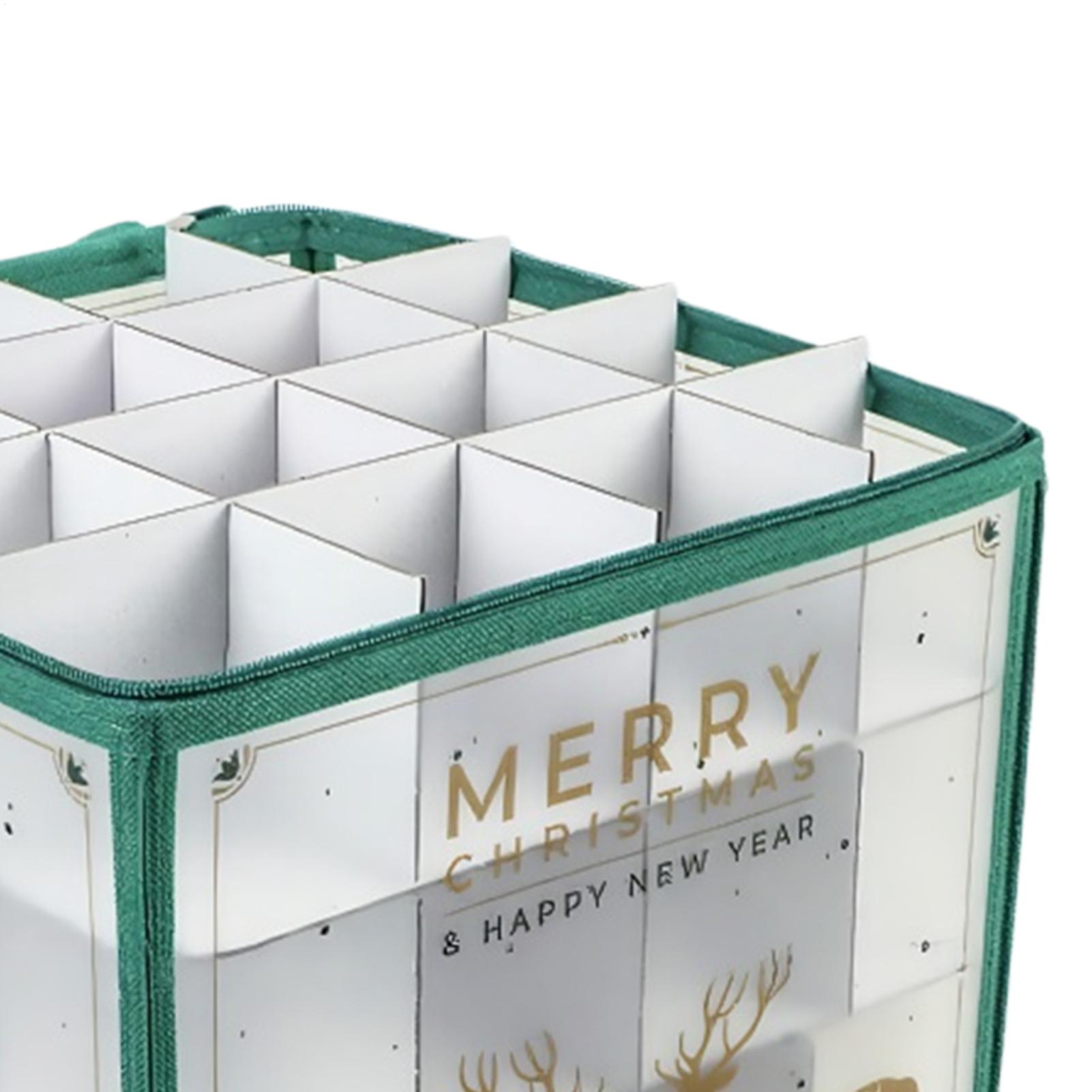 Christmas Ornament Storage Box 64-Grid Christmas Decorative Ball Organizer Can Accommodate 64 Christmas Balls Saving Space China Mainland