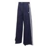 Adidas Originals Color Block Striped Loose Fit Denim Pants Women bottoms LE8302