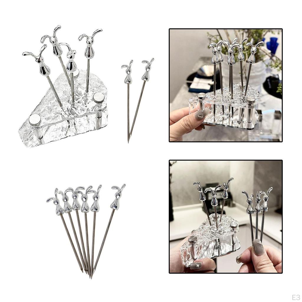 Vorspeisengabeln, Kleine Obstgabeln aus Edelstahl für Früchte, Käse, Vorspeisen