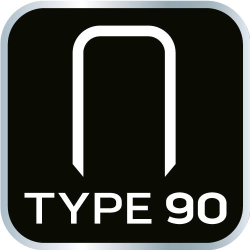 Galvanized Staples for Pneumatic Stapler (14-570), GA18, Type 90 (4K), Length 32 Mm, 4000 S