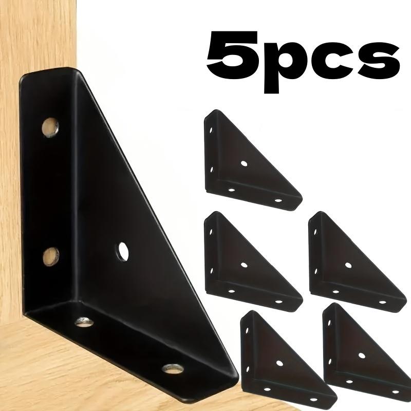 

5 штук усиленных кронштейнов, 90° уголковый кронштейн, уголковые кронштейны толщиной 1,3 мм, для прочного усиления мебели