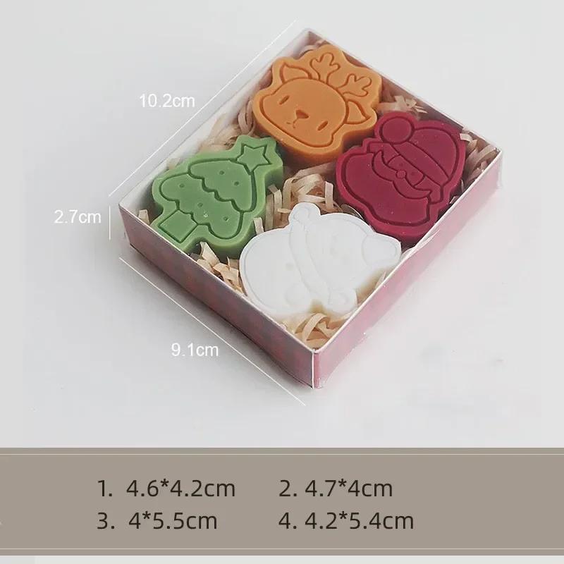 Creative Christmas Snowman Gingerbread Man Christmas Candle Aromatherapy Gift Set Home Decoration Birthday Gifts
