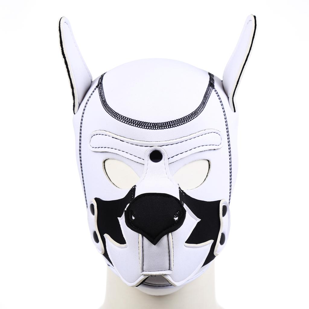 Bdsm Bondage Pet Role Play Party Mask,Puppy Play Dog Hood Mask,Detachable Mouth Gag,Fetish Slave Pup Mask Sex Toys For Women