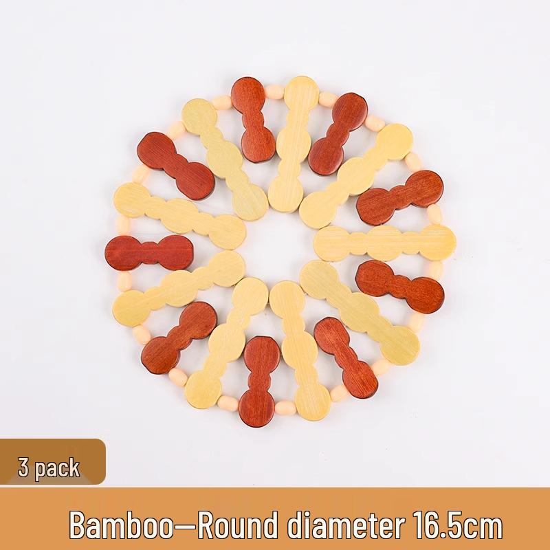 

Бамбуковая термостойкая подставка под горячее и набор подставок