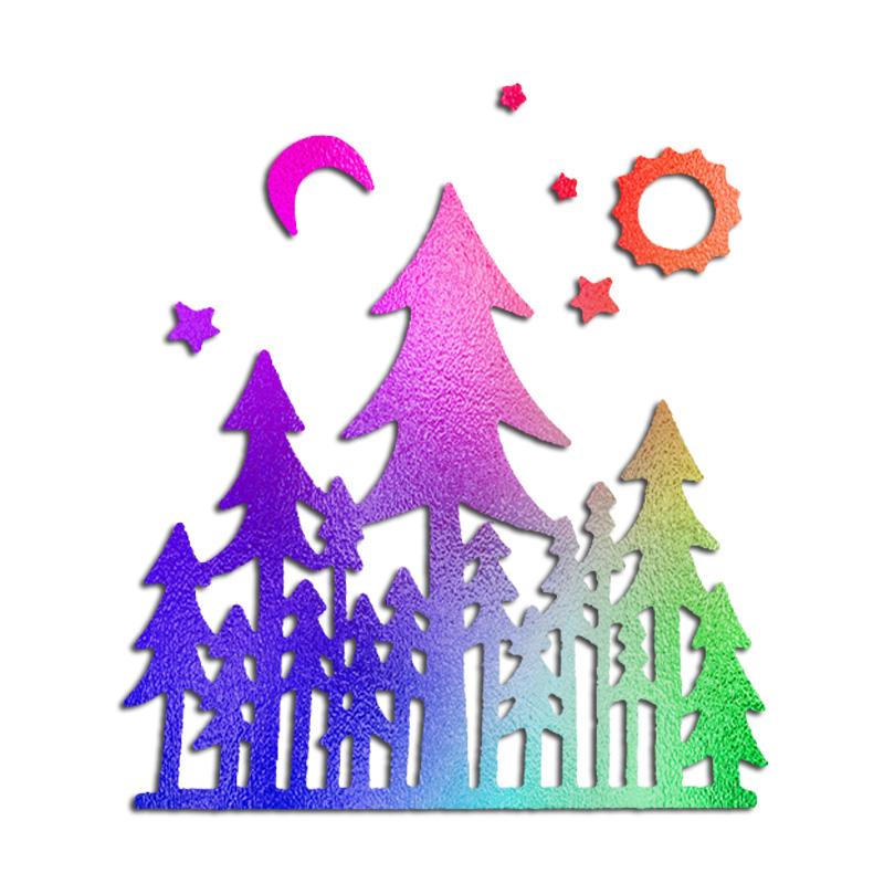 Waldschloss Design Stil Metall Stanzschablone für DIY Scrapbooking Album Foto Prägen Papier Karte Handwerk Dekor