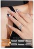 S925 Silver Moissanite Cuban Hip Hop Women's Ring