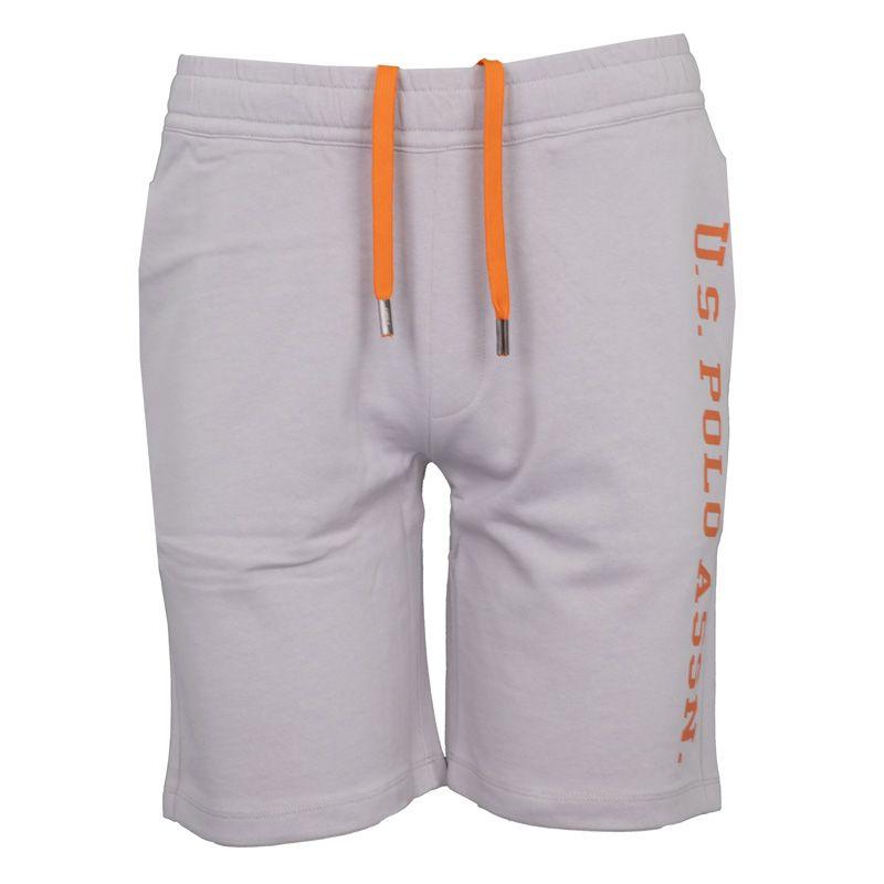 Sportshorts i bomull med stor logotyp Herr US POLO