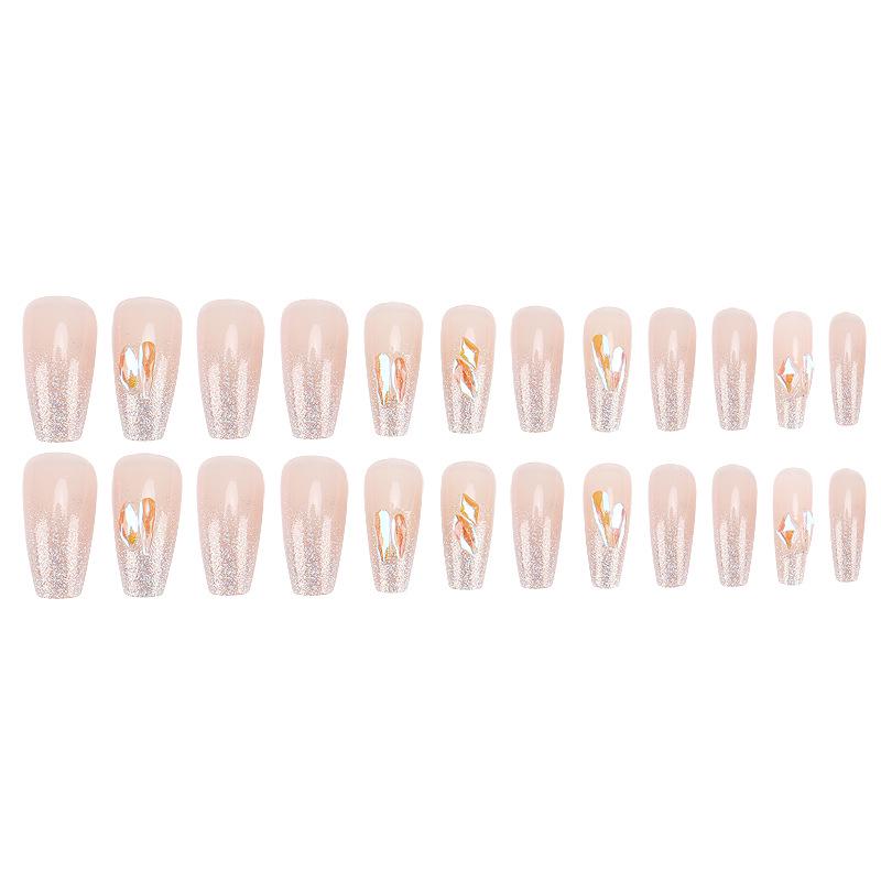 Aurora Crushed Diamond Medium-Long Removable Nail Art Patches