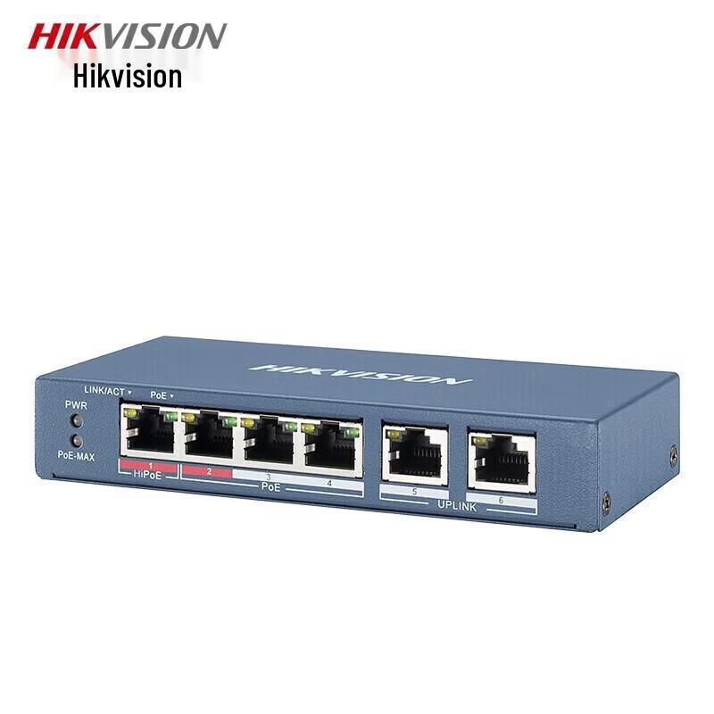 HIKVISION 6-Port 100Mbps Unmanaged PoE Switch