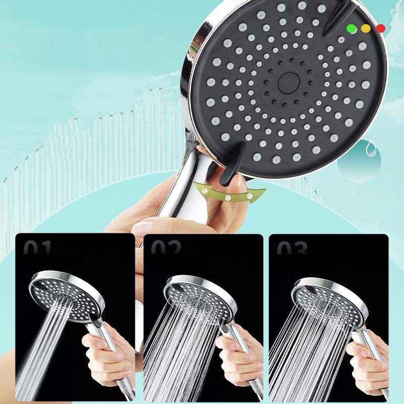 Hongdec High Pressure Handheld Shower Head Luxury Modern Chrome Look Bathroom Shower Head